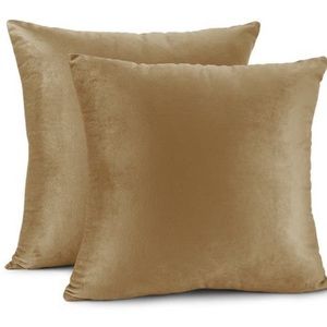 2 Porch & Den Microfiber Velvet Pillow Covers